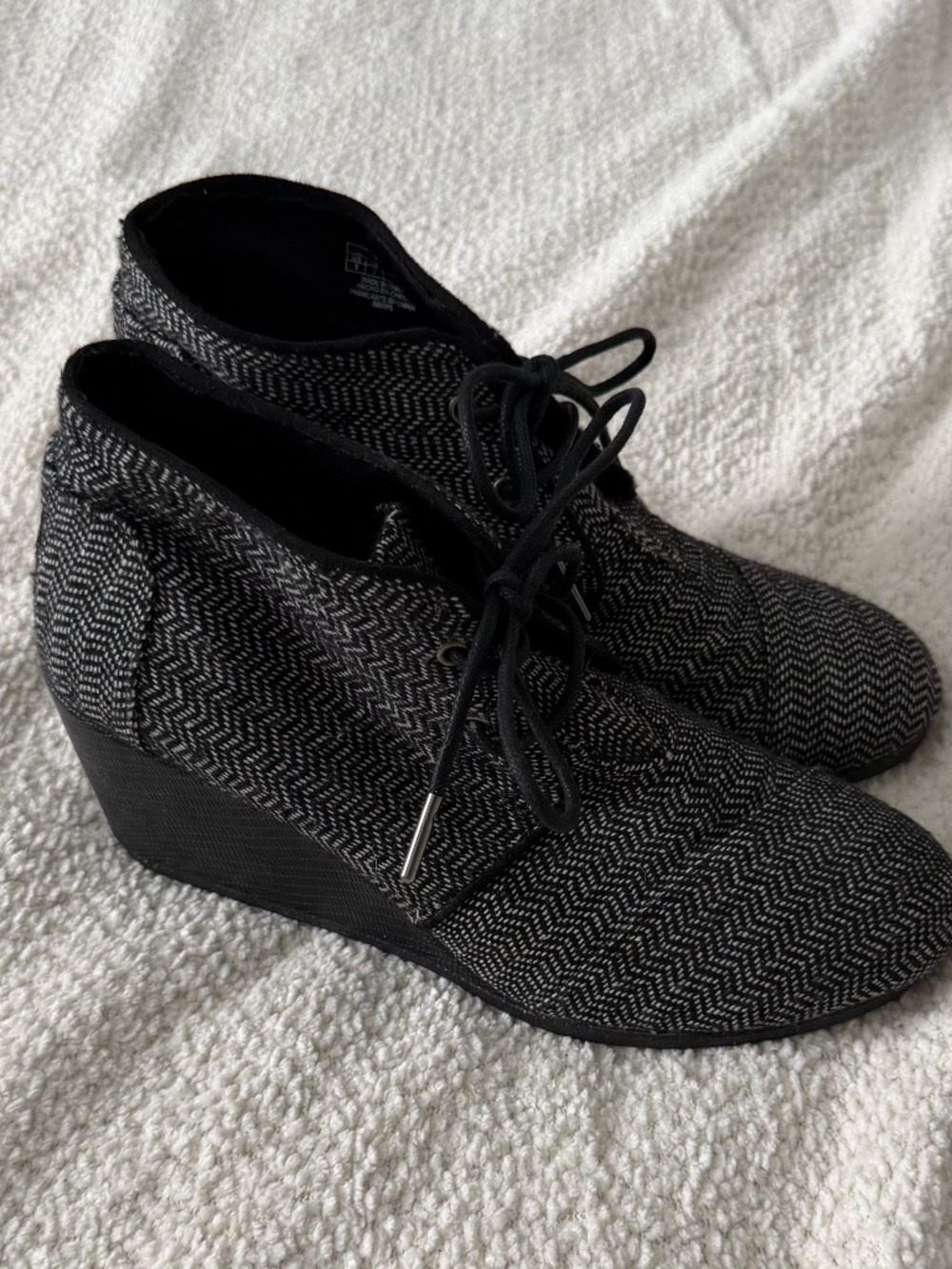 Toms Wedge Booties - Great for Fall!